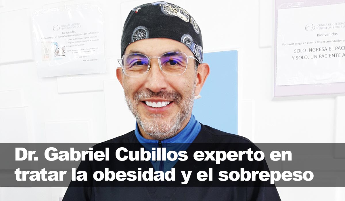 Dr. Gabriel Cubillos fundador de la Clínica Obesidad y Envejecimiento